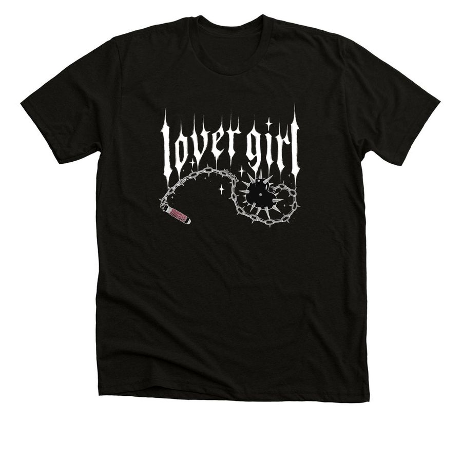 Lover girl flail tee, a Solid Black Blend Premium Unisex Tee