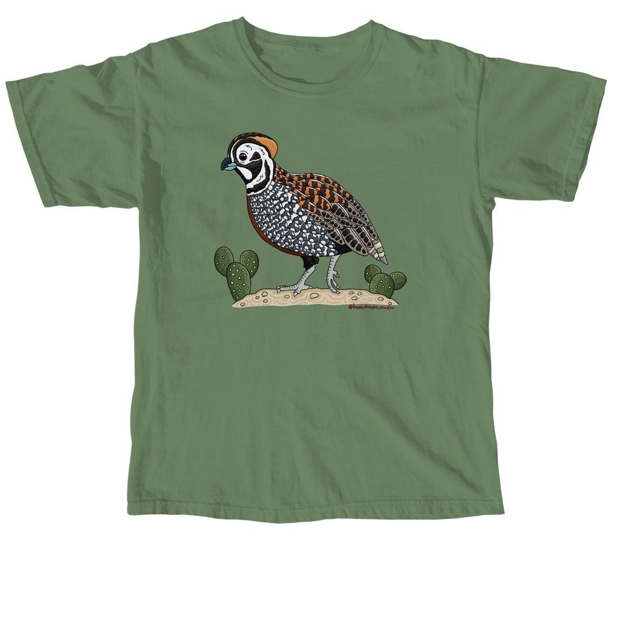 STBB Montezuma Quail, a Hemp Comfort Colors Unisex Tee