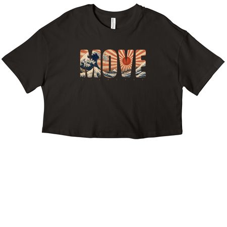 Move, a Black Women?s Cropped Cotton Tee