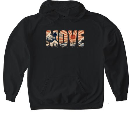 Move, a Black Gildan Softstyle Pullover Hoodie