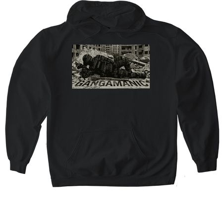 GANGAMANIC SHIRT, a Black Gildan Softstyle Pullover Hoodie