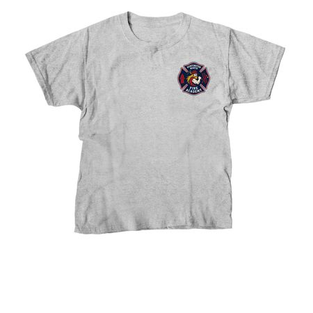 Support the Huntington North Fire Academy, a Sport Grey Youth Unisex Tee