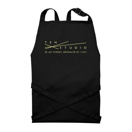 Ten Apron, a Black Recycled Bib Apron