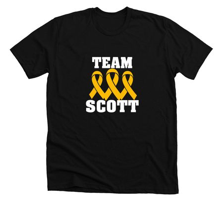 Team Scott, a Solid Black Blend Premium Unisex Tee