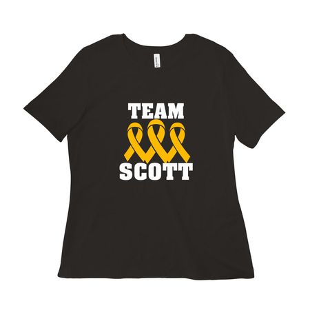 Team Scott, a Black Women?s Relaxed Cotton Tee