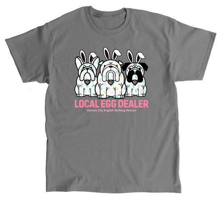 Local Egg Dealer Bunny Easter, a Charcoal Classic Unisex Tee