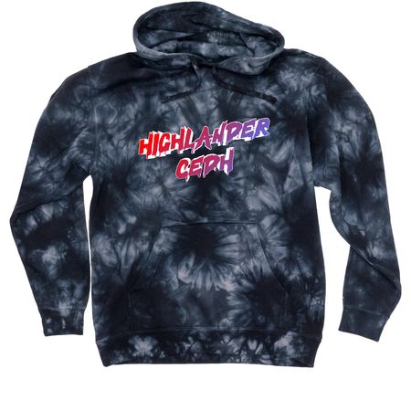 Highlander Podcast Series - Sean McClain, a Black Tie Dyed Pullover Hoodie