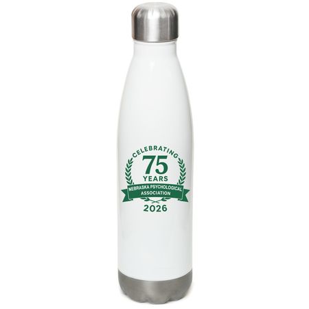NPA Water Bottle, a White Stainless Steel Water Bottle