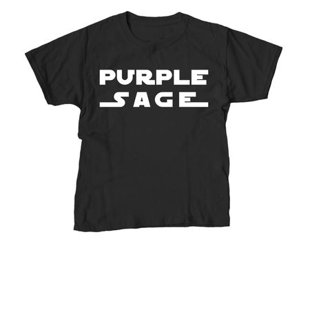 2022 - 23 Purple Sage Shirt, a Black Youth Unisex Tee