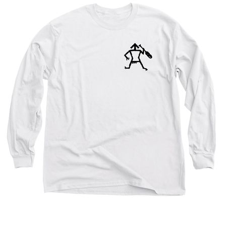 Lochsa Map, a White Classic Long Sleeve Tee