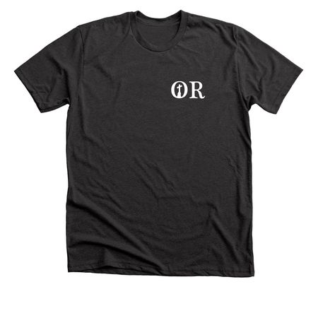 Wearables, Design B, a Dark Grey Heather Premium Unisex Tee
