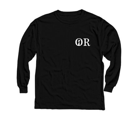 Wearables, Design B, a Black Youth Long Sleeve Tee