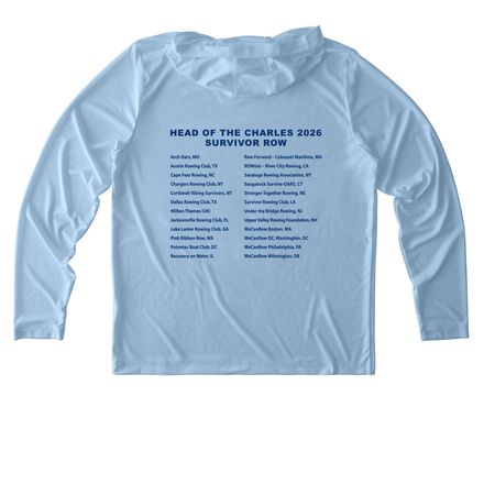 SRN/HOCR26 UV Performance Apparel, a Light Blue UV Performance Long Sleeve Hoodie
