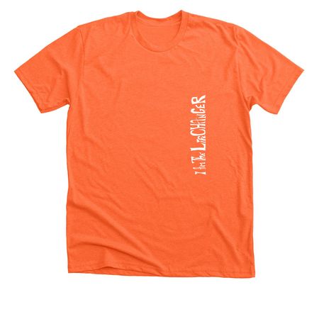 I Am The LifeChanger, a Heather Orange Premium Unisex Tee