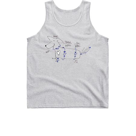 Diet Dog, a Sport Grey Classic Unisex Tank Top