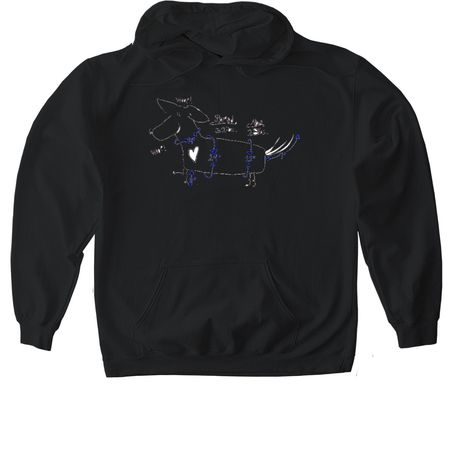 Diet Dog, a Black Gildan Softstyle Pullover Hoodie