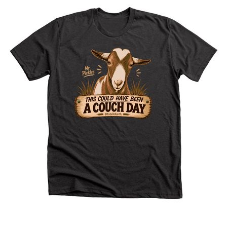 Mr. Pickles? Couch Day Tee ?, a Dark Grey Heather Premium Unisex Tee