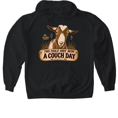 Mr. Pickles? Couch Day Tee ?, a Black Gildan Softstyle Pullover Hoodie