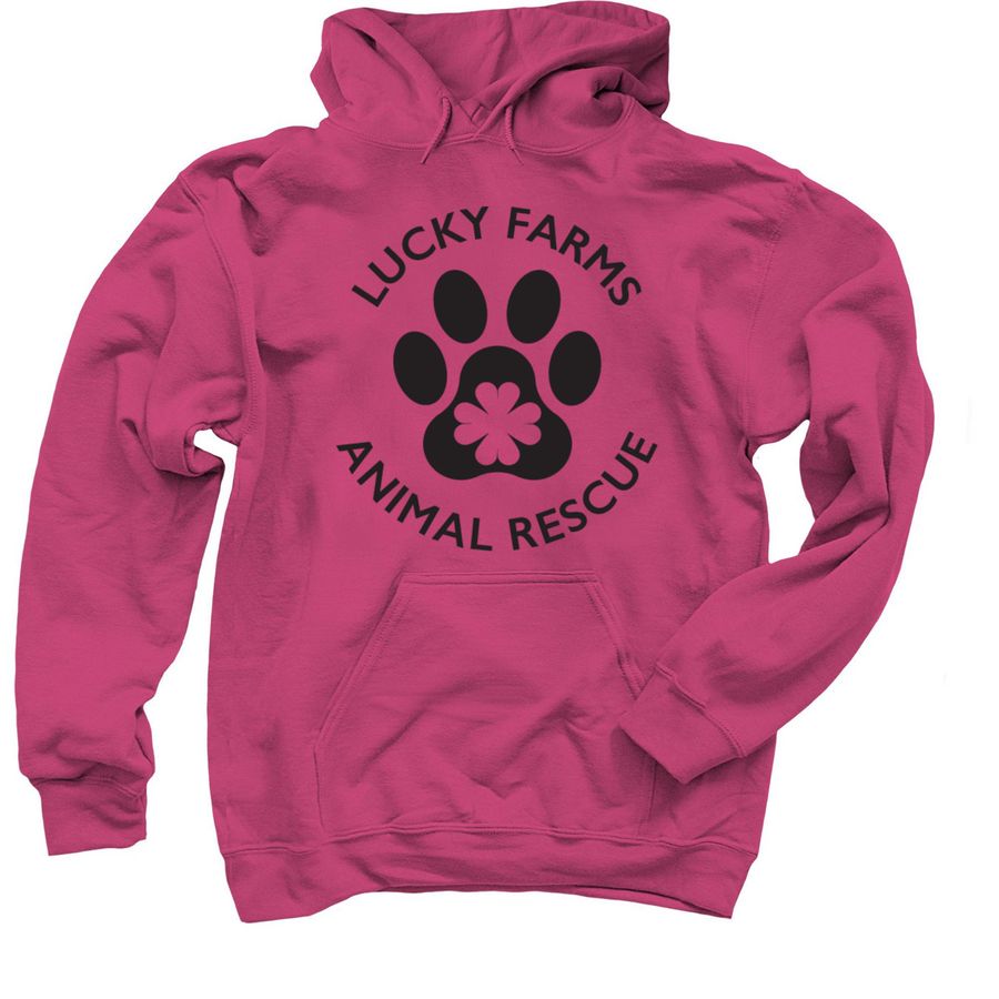 LFAR black logo, a Heliconia Pullover Hoodie
