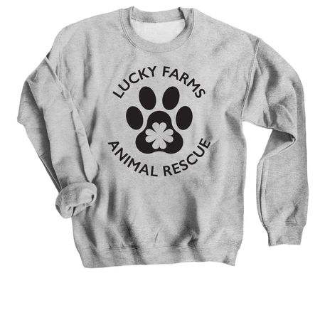 LFAR black logo, a Sport Grey Crewneck Sweatshirt
