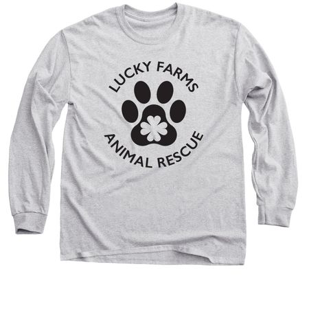 LFAR black logo, a Sport Grey Classic Long Sleeve Tee