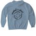 OG staff sweats(black)&nbsp;, a Stone Blue Gildan Softstyle Pullover Hoodie (back-view)