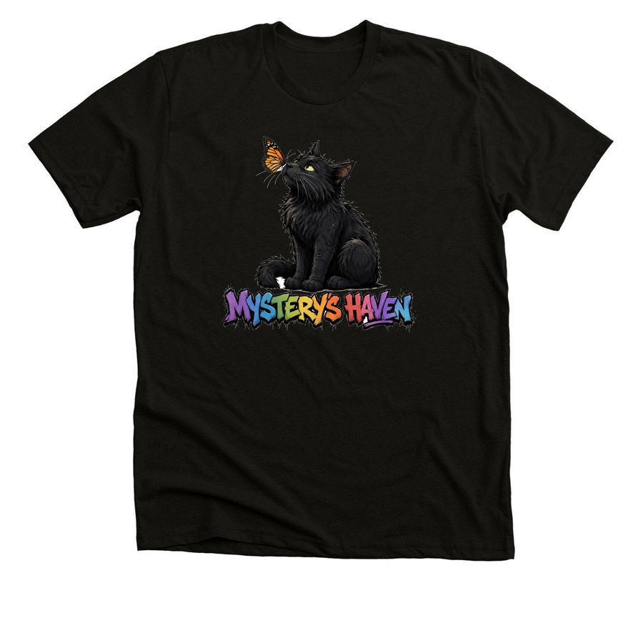 Butterfly nose, a Black Heather Premium Unisex Tee