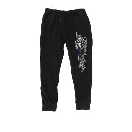 Thunderbolts Joggers, a Black Midweight Fleece Joggers