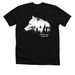 Red River Zoo Wolf, a Solid Black Blend Premium Unisex Tee