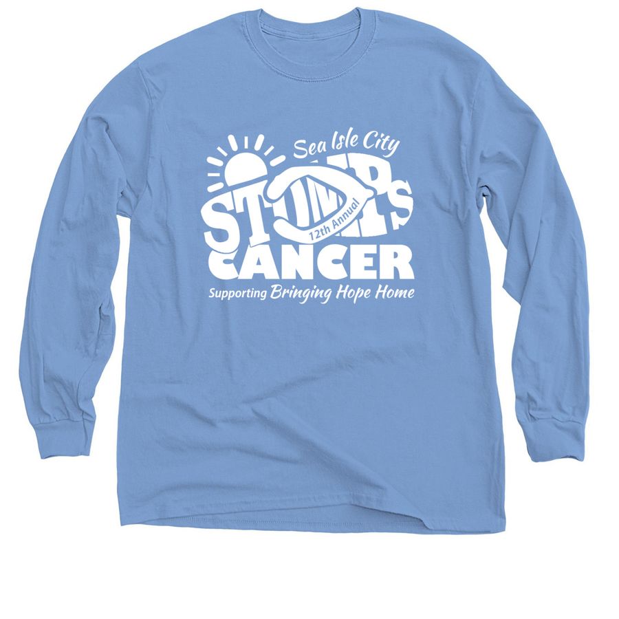 STAFF STOMP 2026 Apparel ? White Logo, a Carolina Blue Classic Long Sleeve Tee