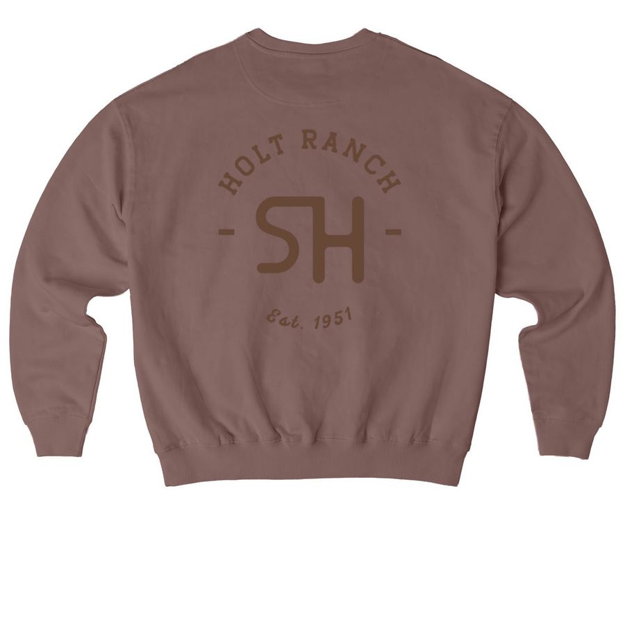 Crewneck Sweatshirt, a Kaffa Coffee Stanley/Stella Ledger Dry Crewneck Sweatshirt (back-view)