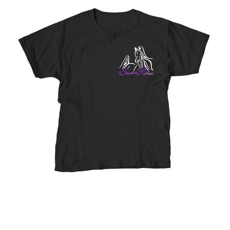 Sapphire Ribbons Shirts, a Black Youth Unisex Tee