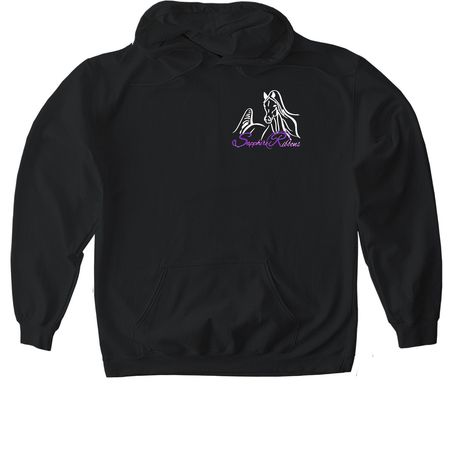 Sapphire Ribbons Shirts, a Black Gildan Softstyle Pullover Hoodie