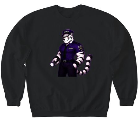 Scar FNAF Security Guard&nbsp;, a Black Softstyle Crewneck Sweatshirt