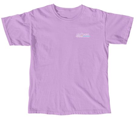 Big Beach Small Parking, a Neon Violet Comfort Colors Unisex Tee