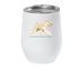 SCWTCA Gaiting Wheaten Logo, a White Insulated Wine Cup