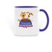 Logo Mugs, a Dark Blue Two-Tone Ceramic Mug