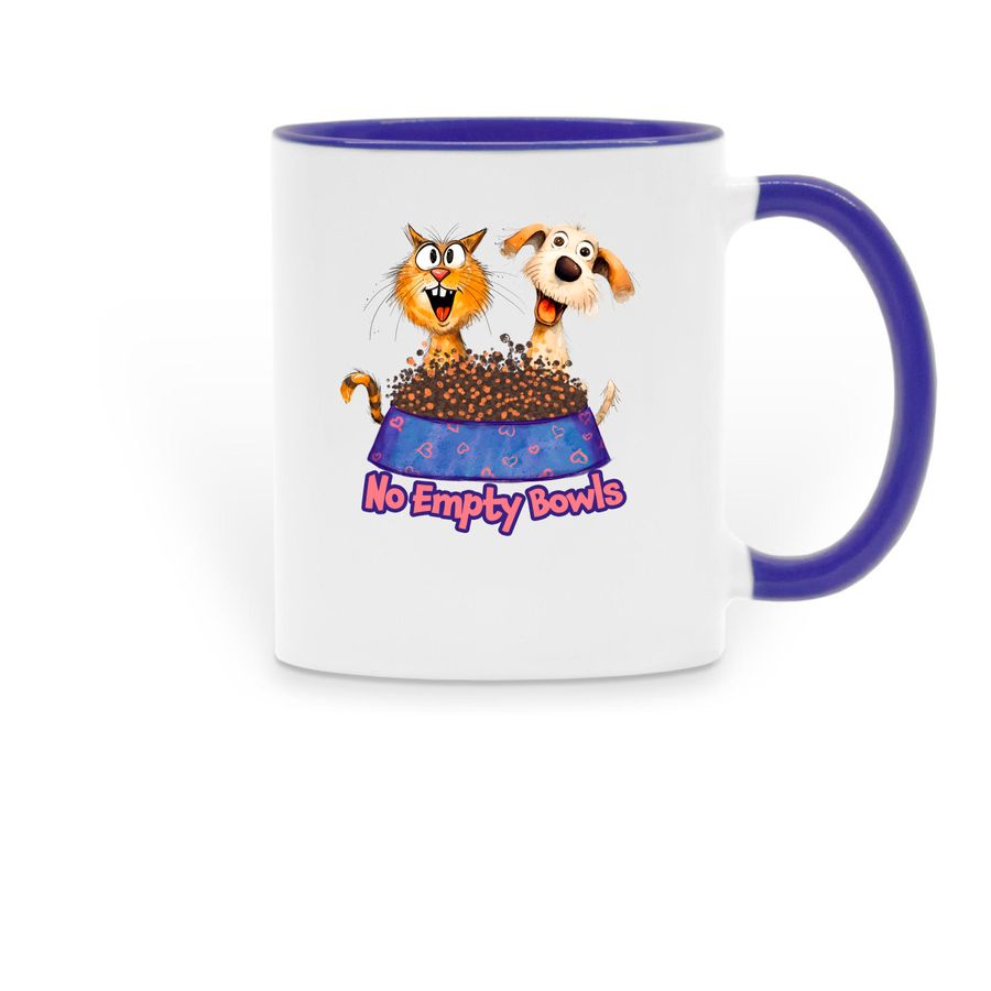 Logo Mugs, a Dark Blue Two-Tone Ceramic Mug