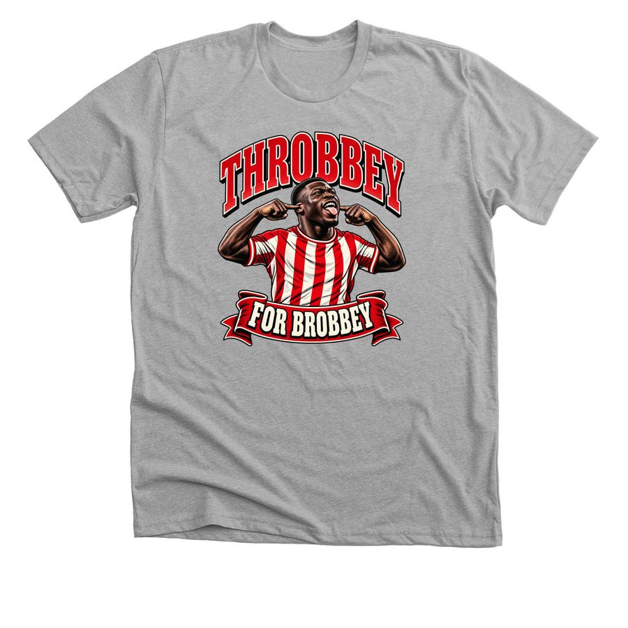 Throbbey for Brobbey, a Athletic Heather Premium Unisex Tee