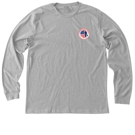 Supporting First Responders, a Athletic Heather Premium Long Sleeve Tee