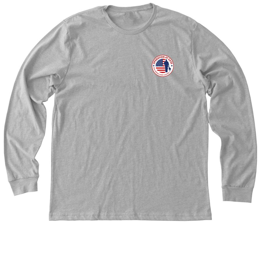 Supporting First Responders, a Athletic Heather Premium Long Sleeve Tee