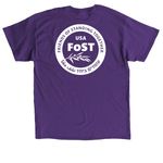 FoST USA, a Purple Classic Unisex Tee (back-view)