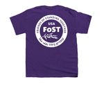 FoST USA, a Purple Youth Unisex Tee (back-view)