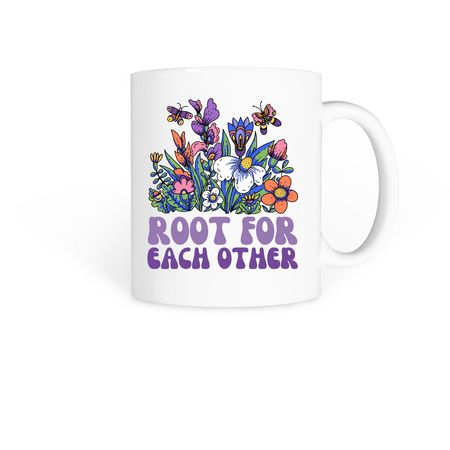 Root For Each Other Mug, a White Coffee Mug