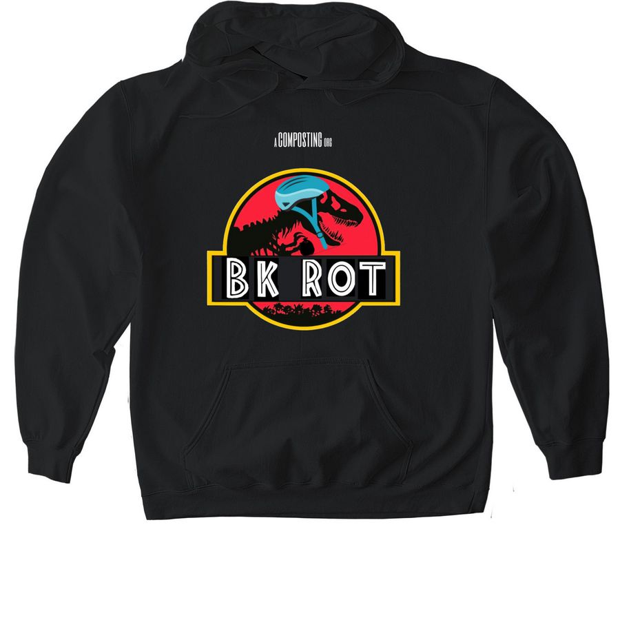 Unaffiliated Dinosaur Movie Tee, a Black Gildan Softstyle Pullover Hoodie