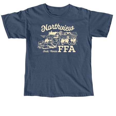 Northview FFA | Bratt, FL, a Midnight Comfort Colors Unisex Tee