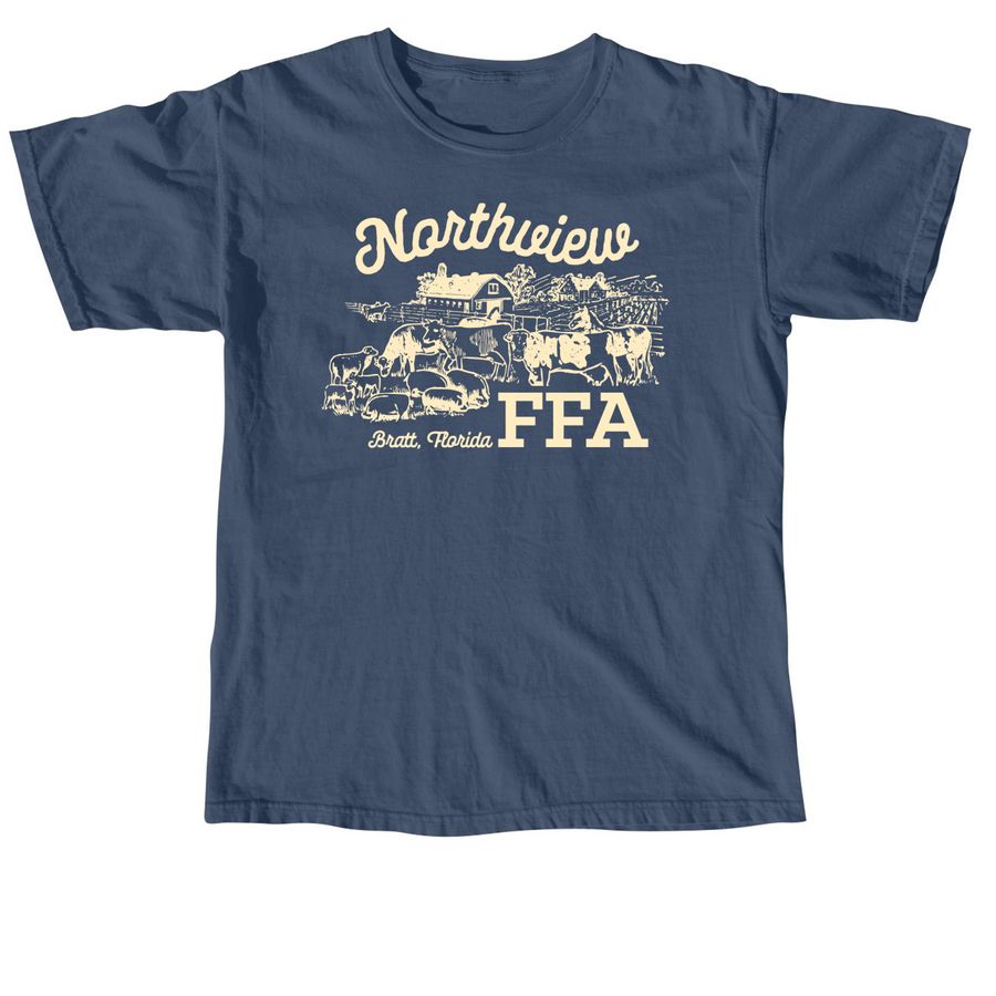 Northview FFA | Bratt, FL, a Midnight Comfort Colors Unisex Tee