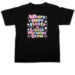 Le Bonheur: bubble&nbsp;, a Black Comfort Colors Unisex Tee (back-view)