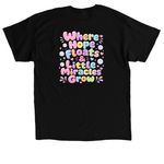 Le Bonheur: bubble&nbsp;, a Black Classic Unisex Tee (back-view)