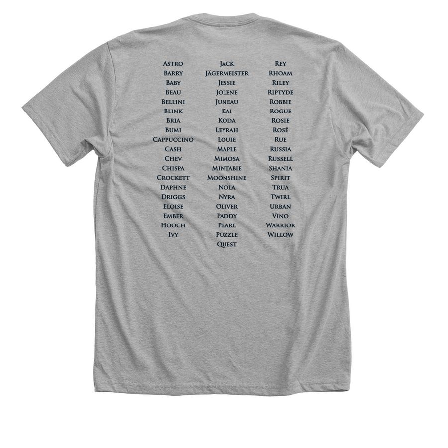MCK9 NASDA club, a Athletic Heather Premium Unisex Tee (back-view)
